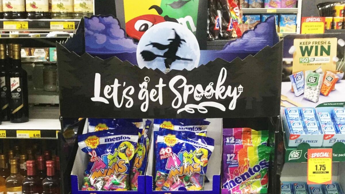 Let's get spooky display stand