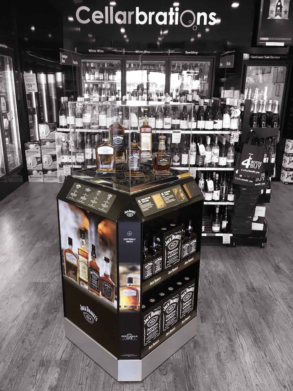 Jack Daniels Product Display Stand in store