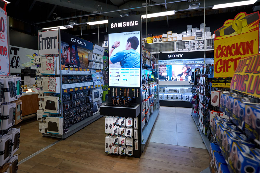 Samsung watch display stand in-store